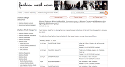 Desktop Screenshot of fashionweeknews.com