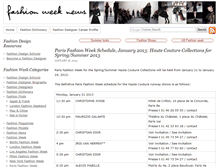 Tablet Screenshot of fashionweeknews.com